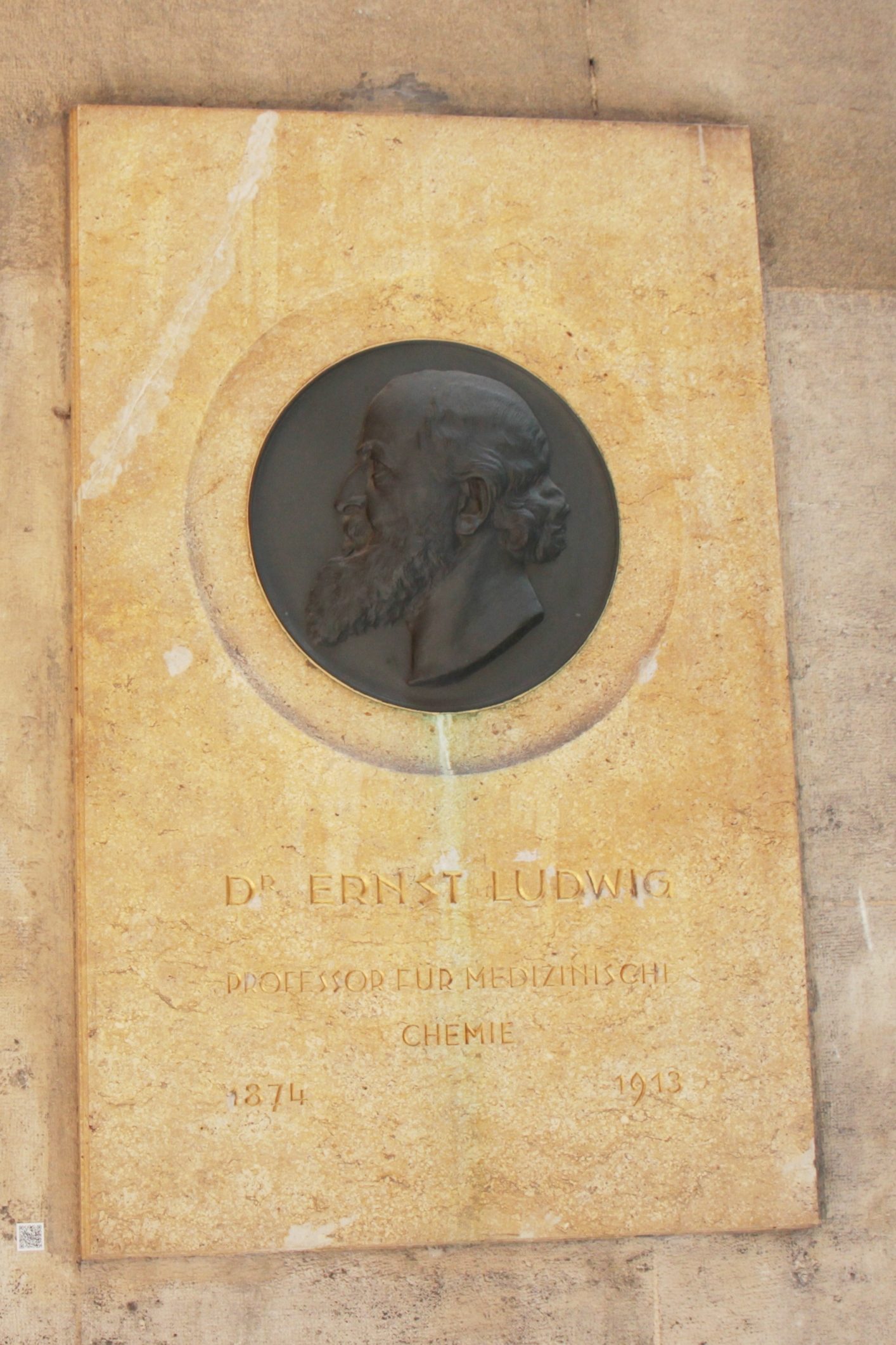 Ernst Ludwig's medallion, Medical monuments, UNI Vienna - 02.JPG